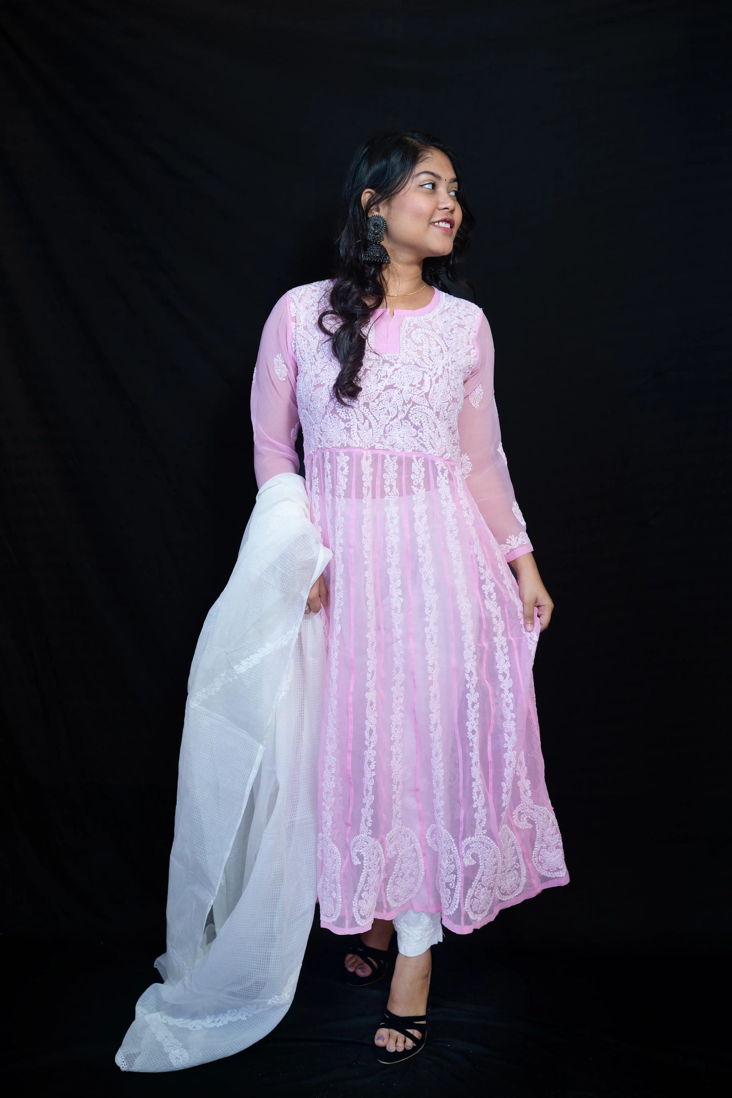 Georgette Anarkali Kurti
