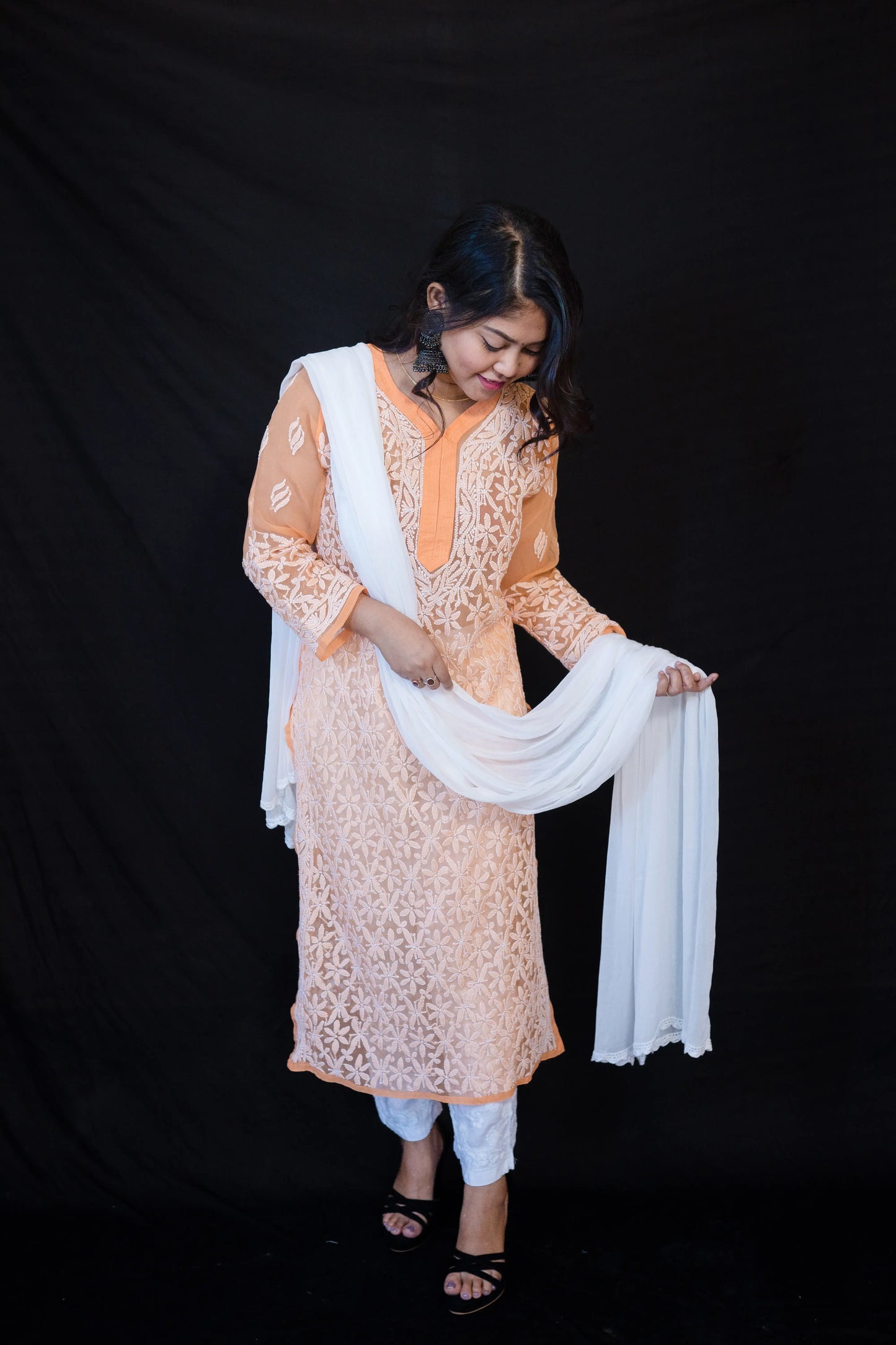 Georgette Jaal Kurti