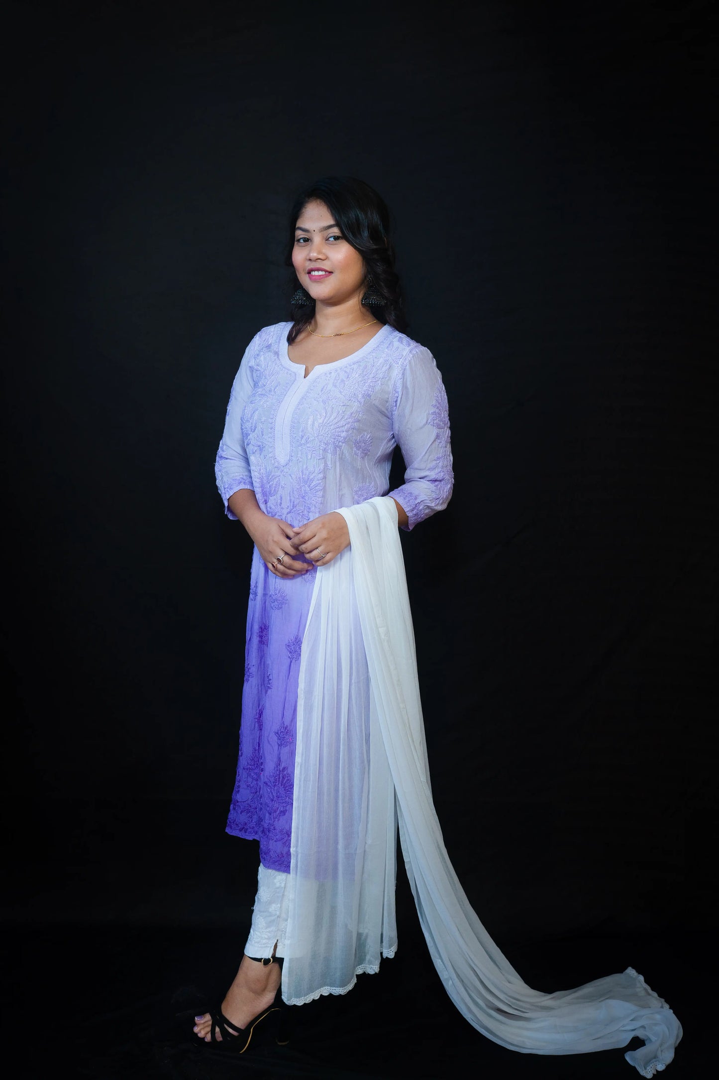 Muslin Chikankari Kurti
