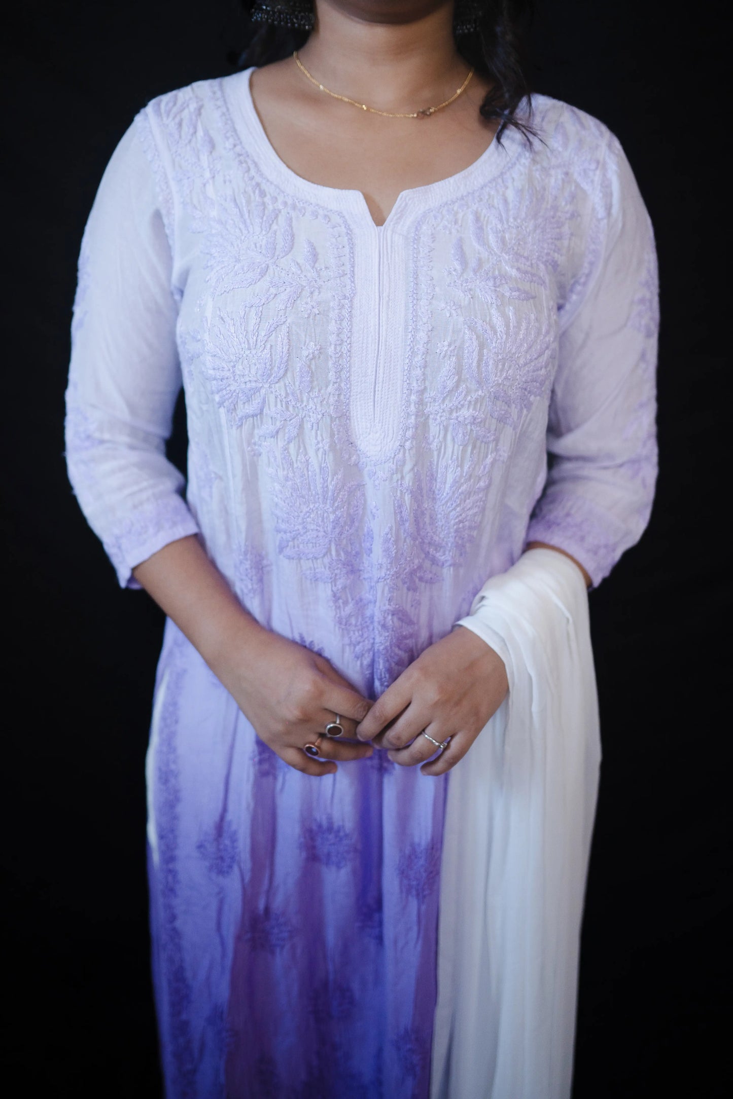 Muslin Chikankari Kurti