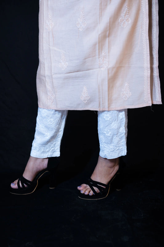 Silk Chikankari Kurti