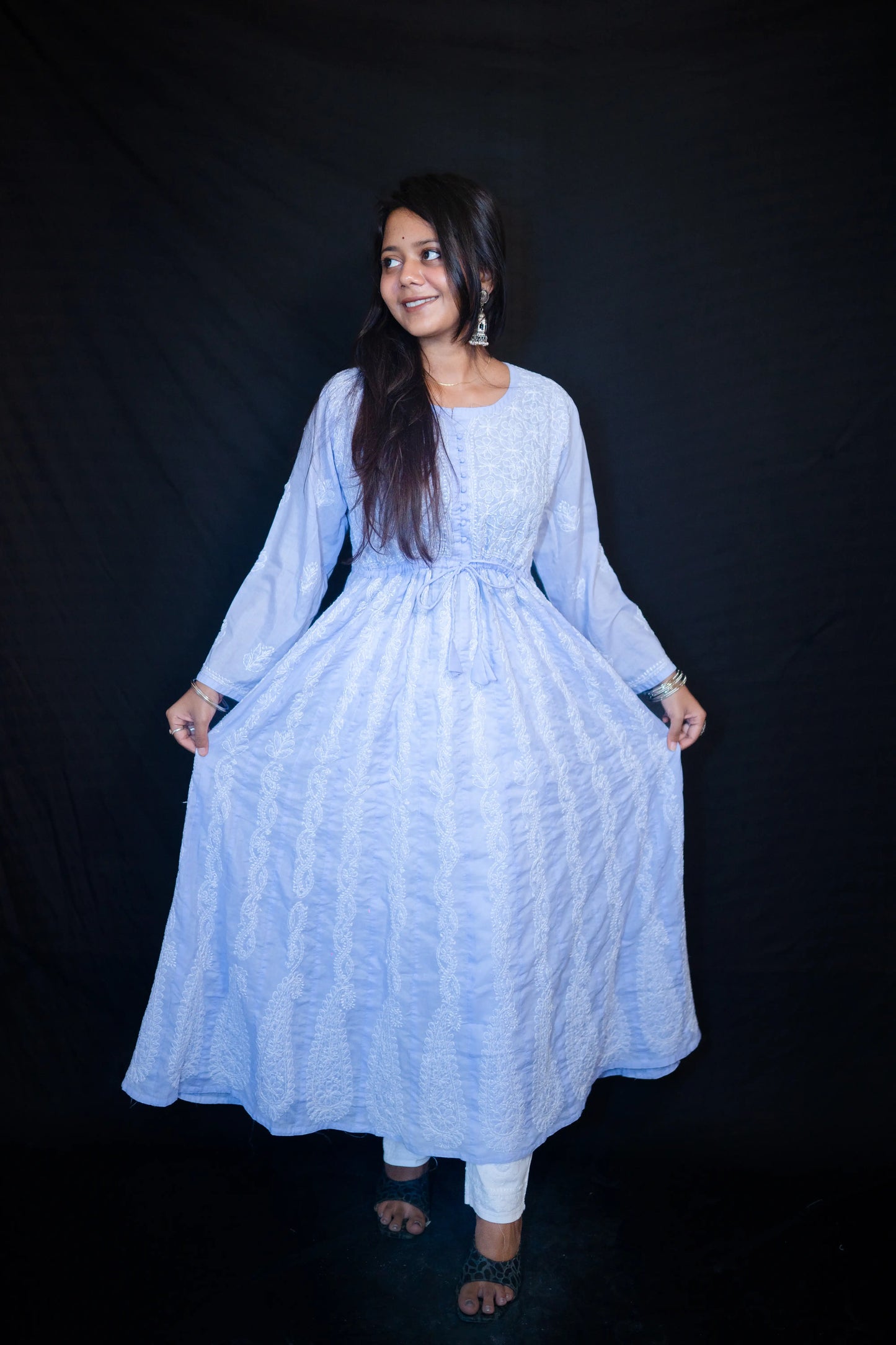 Mulmul Cotton Gown