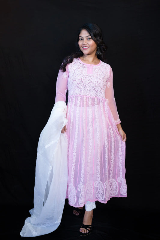 Georgette Anarkali Kurti