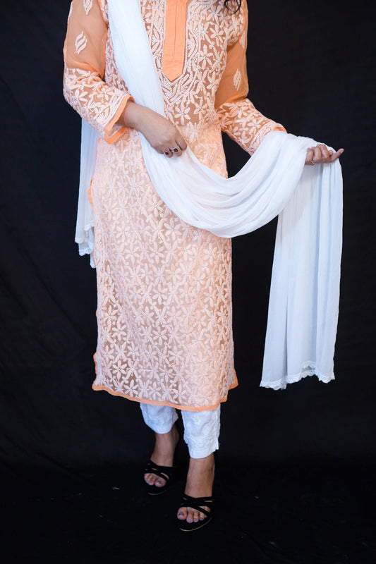 Georgette Jaal Kurti