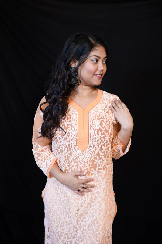 Georgette Jaal Kurti